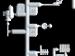 32022 1/32 Roland D.VIa 132E0004 Merc D.III engine sprue part E38-39-43-44-45